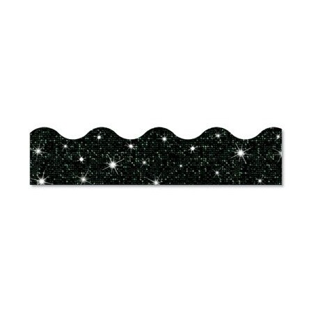 Trendenter TREND, SPARKLE TERRIFIC TRIMMERS, 2 3/4in X 32 FT, SPARKLES, BLACK T91417